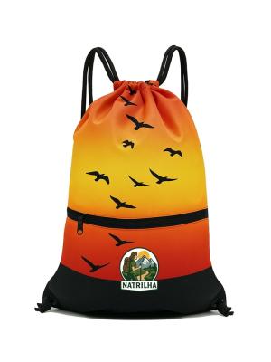 Mochila Saco C/ ZIPER OXFORD OU TACTEL (CxL):  41 cm x 34 cm COLORIDO SUBLIMAÇÃO TOTAL COSTURA + ZIPER 